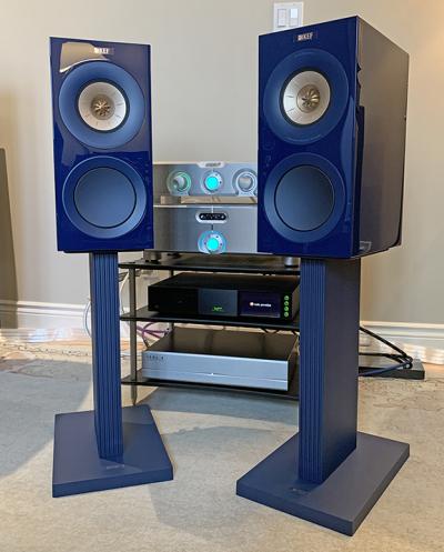 Kef S3 Speaker Stands Indigo Blue