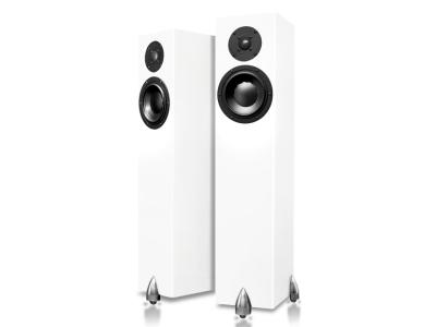 Totem Acoustic Floor Standing Speakers With Customized Drivers In Satin White - Forest (SW)
