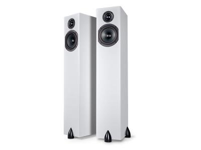 Totem Acoustic SKY TOWER Floor Standers with Decoupling Claws - Satin White Finish