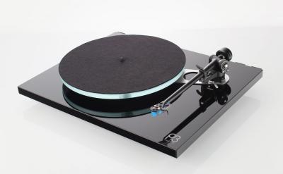 REGA Planar 3 Turntable with RB330 in Gloss Black - IN STOCK