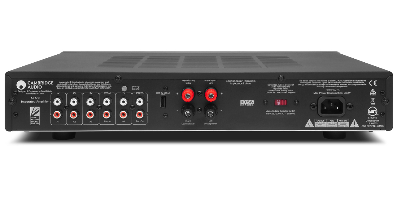 Cambridge Audio AXA35 Integrated Amplifier w/ Built-In Phono Stage