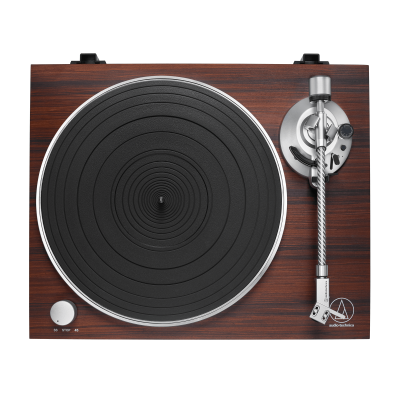 Audio Technica Manual Belt-Drive Turntable with Option Of Wired Or Bluetooth - AT-LPW50BT-RW