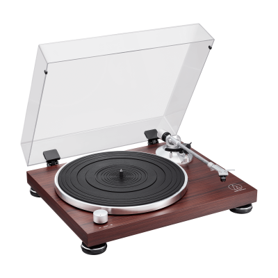 Audio Technica Manual Belt-Drive Turntable with Option Of Wired Or Bluetooth - AT-LPW50BT-RW